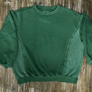 Aerie Forest Green Women’s Crewneck Sweatshirt